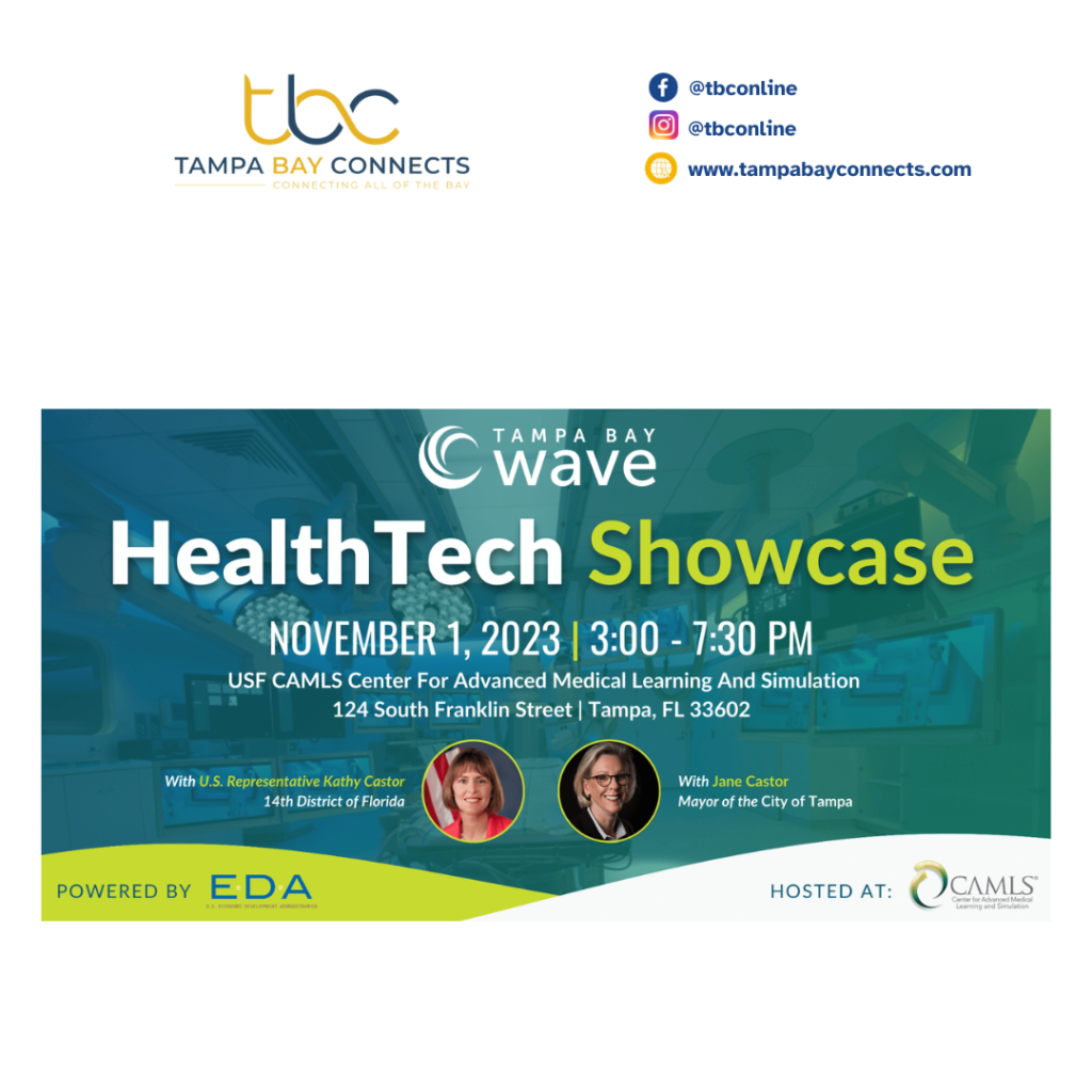 Photo Credit: EDA On November 1, 2023, the health technology landscape in Tampa Bay will come alive with the Tampa Bay Wave HealthTech Showcase. This eagerly anticipated event is set to take place from 3:00 to 7:30 pm at the USF CAMLS (Center for Advanced Medical Learning and Simulation) located at 124 South Franklin Street, Tampa, FL 33602. The showcase promises to be an enlightening and dynamic gathering, bringing together innovators, entrepreneurs, investors, and healthcare professionals. It serves as a platform to highlight the latest breakthroughs and advancements in the realm of HealthTech, showcasing cutting-edge solutions that are revolutionizing healthcare as we know it. Whether you're a healthcare professional looking to integrate new technologies into your practice, an investor seeking the next big breakthrough, or simply someone intrigued by the intersection of technology and healthcare, this showcase is a must-attend. For more information, click this link: https://tampabay.tech/events/tampa-bay-wave-healthtech-showcase