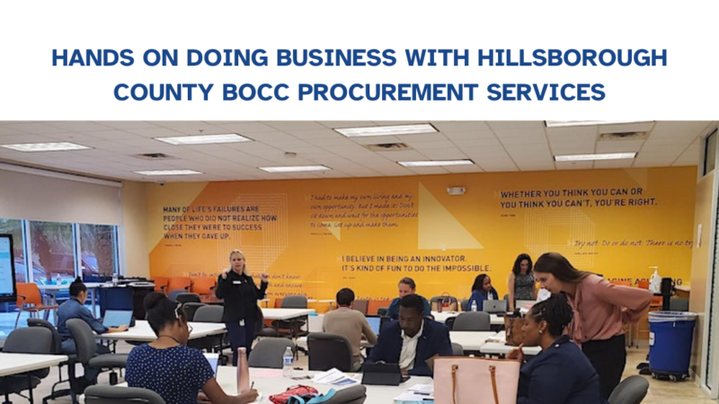 Empowering Vendor Success: Hillsborough County's Hands-On Procurement Workshop