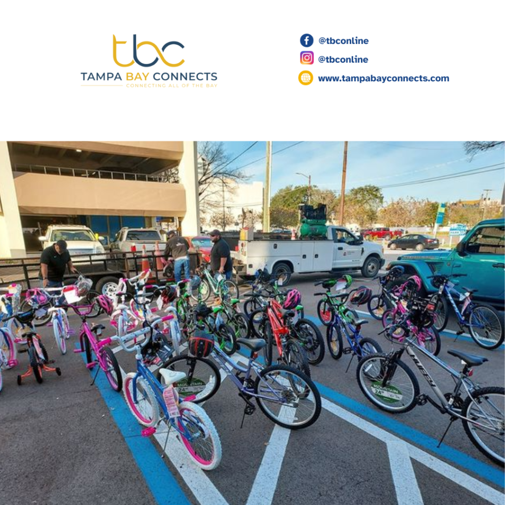 Hillsborough County Water Resources Spreads Joy with 22nd Annual Holiday Bike and Toy Drive in Tampa Bay