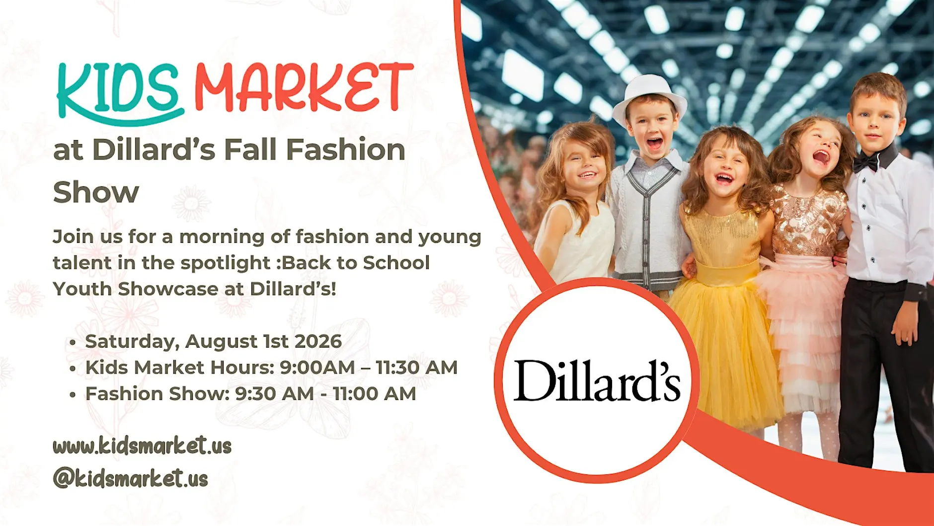 Kids Market at Dillards Fall Fashion Show